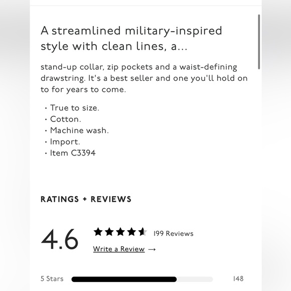 Madewell fleet jacket, large, gray - Picture 8 of 8